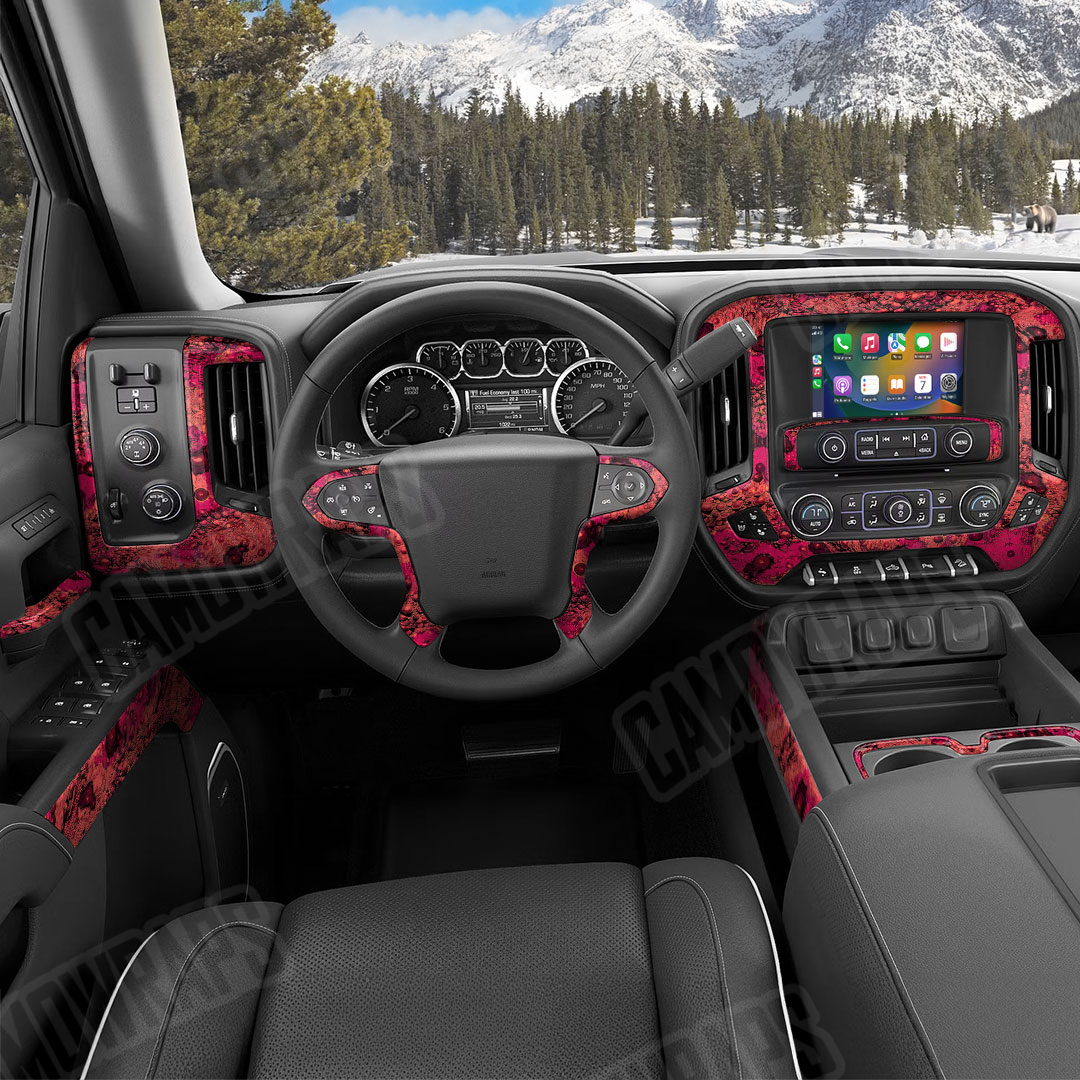 Toadaflage Watermelon Camo Car Interior Skin