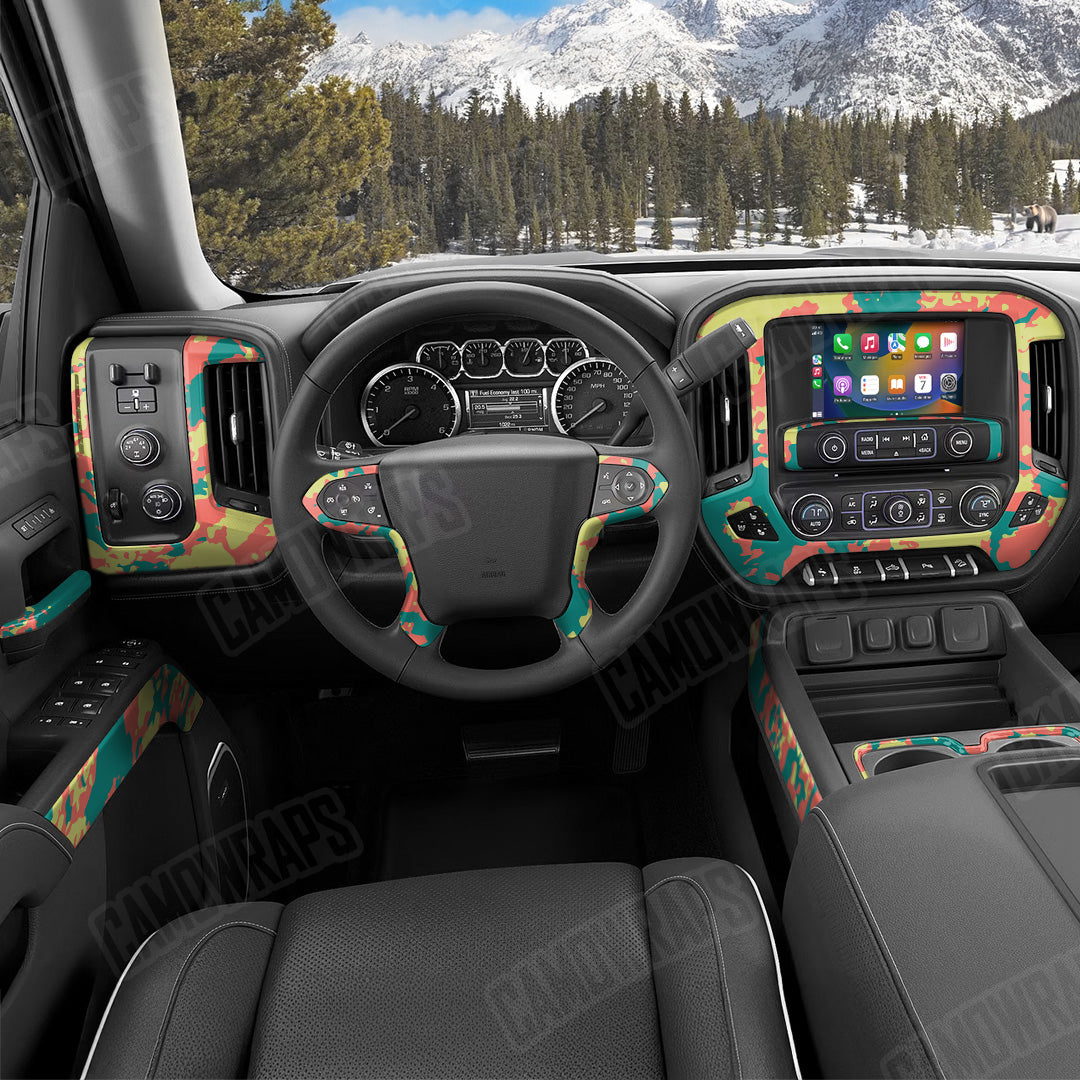 Treetop Fiesta Camo Car Interior Skin