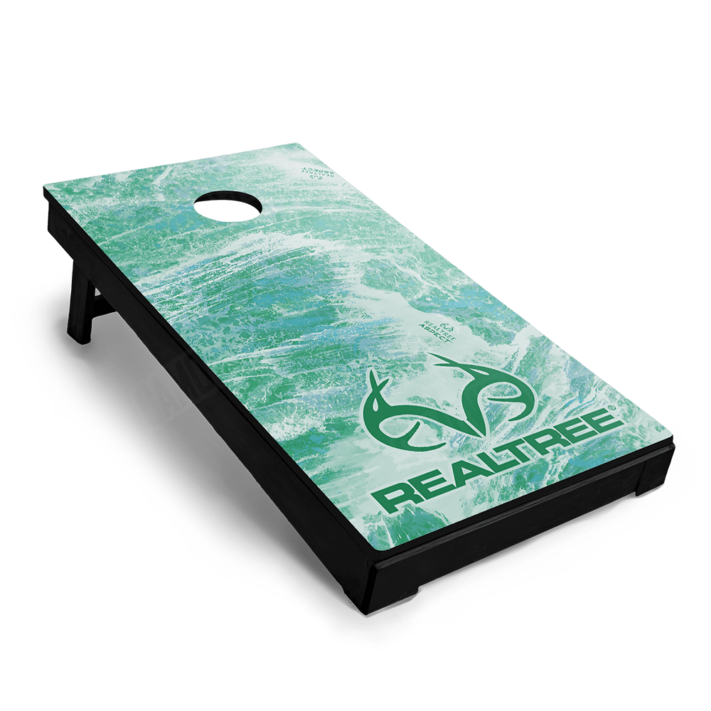 Realtree Aspect Teal Waters Cornhole Vinyl Wrap