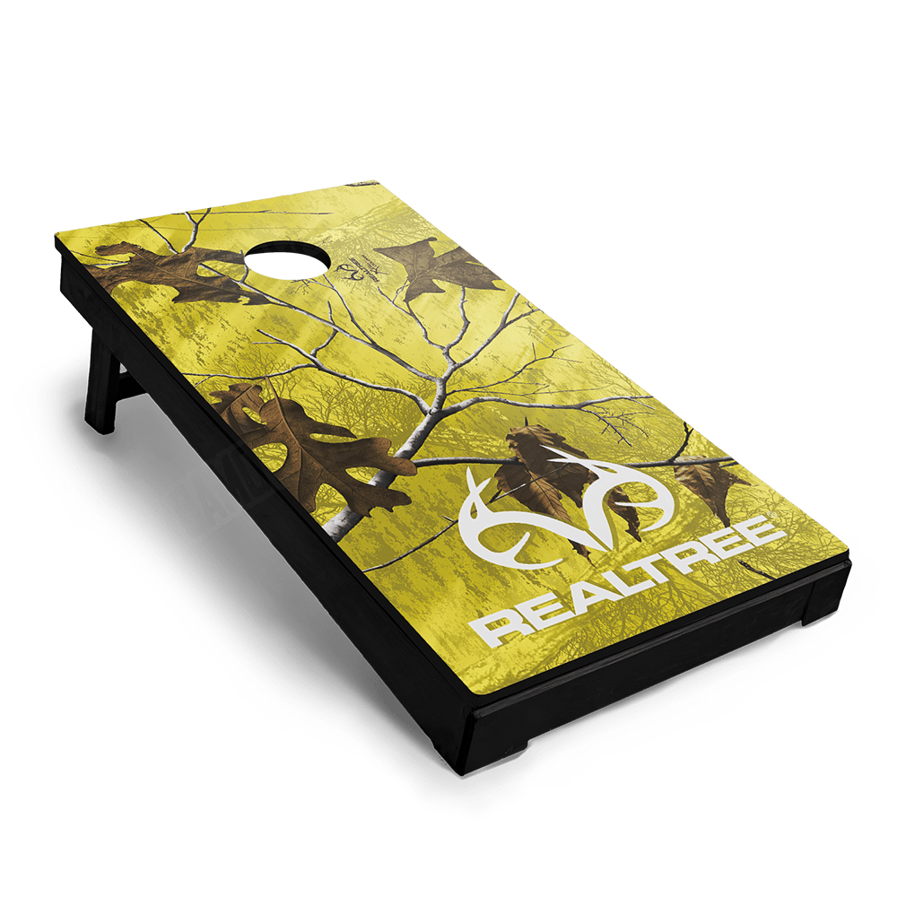 Realtree XTRA Colors Yellow Cornhole Vinyl Wrap