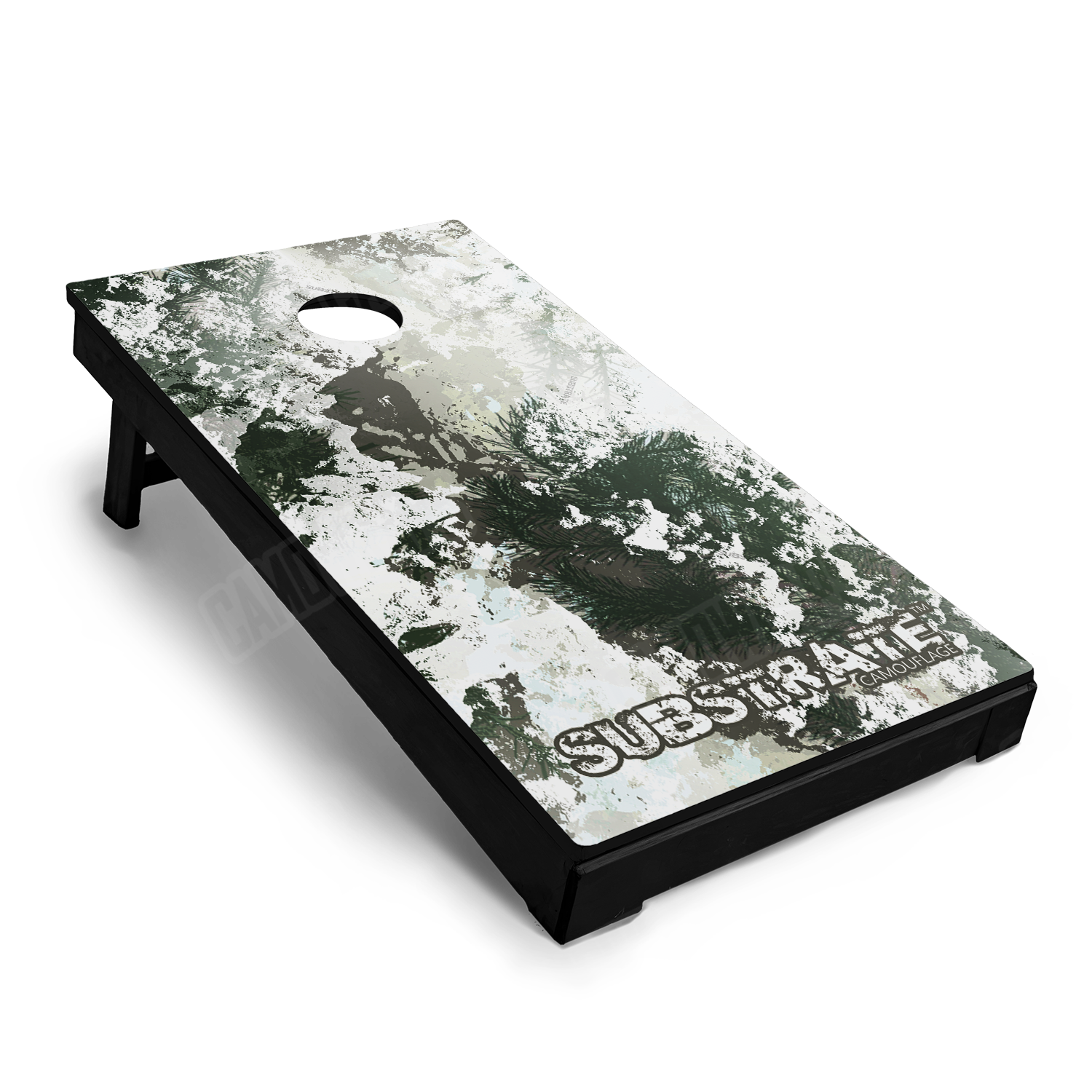 Substrate Snow Spruce Cornhole Vinyl Wrap