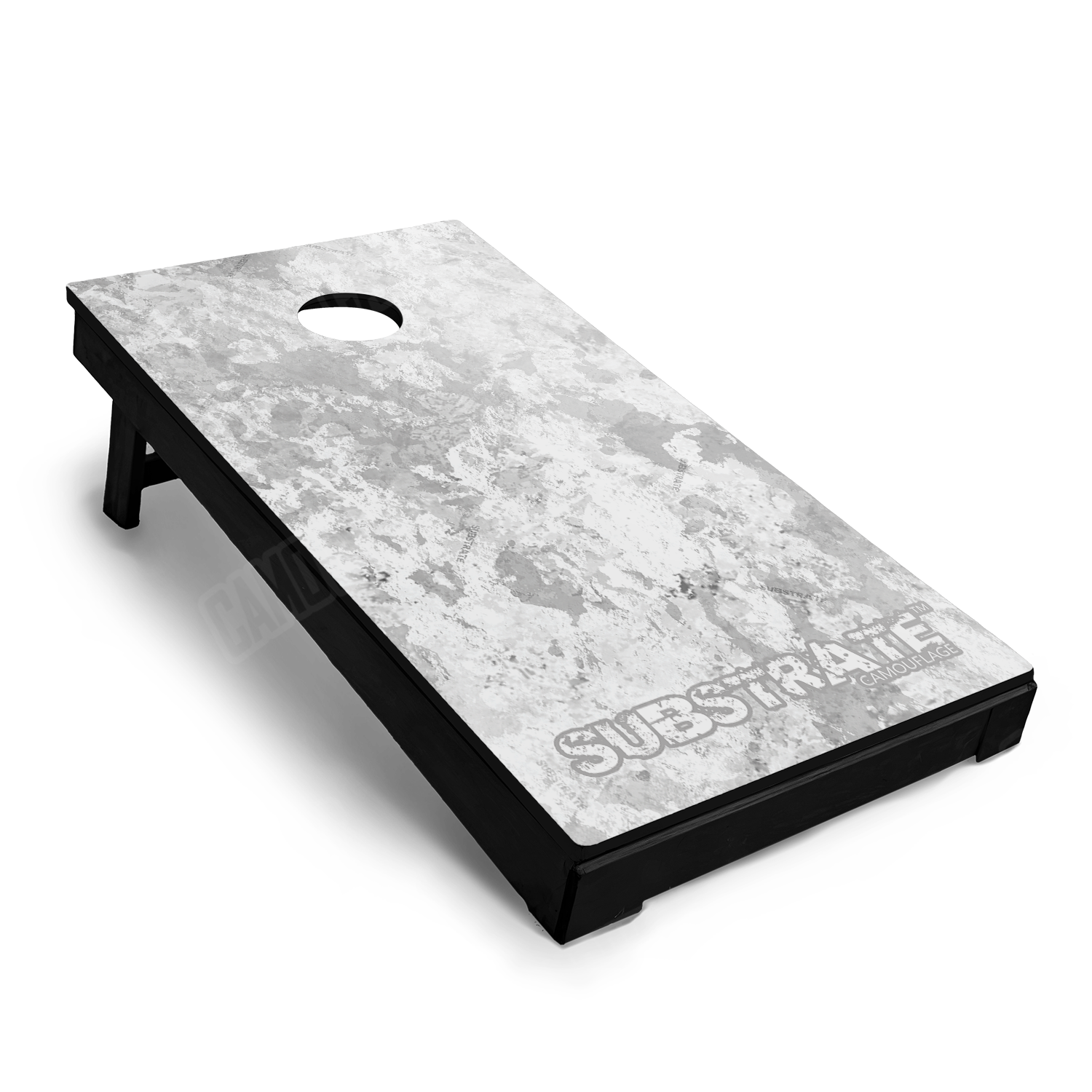 Substrate Snowstorm Cornhole Vinyl Wrap