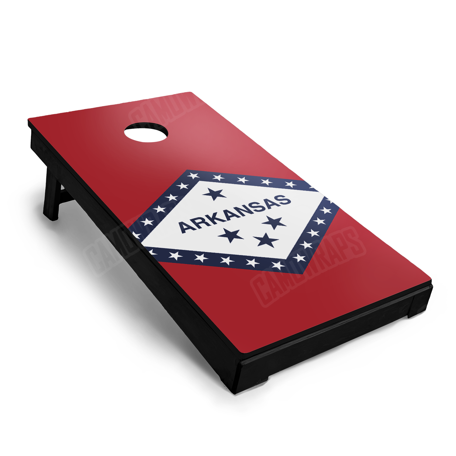 US States Arkansas Flag Cornhole Vinyl Wrap