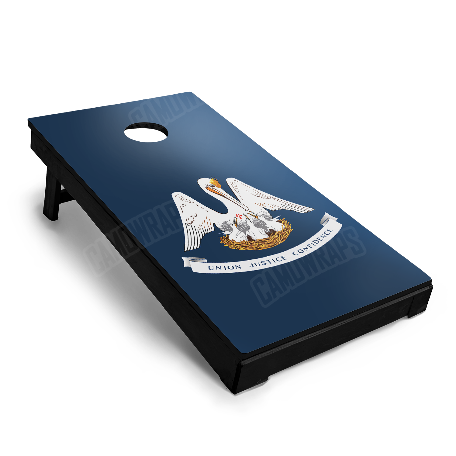 US States Louisiana Flag Cornhole Vinyl Wrap