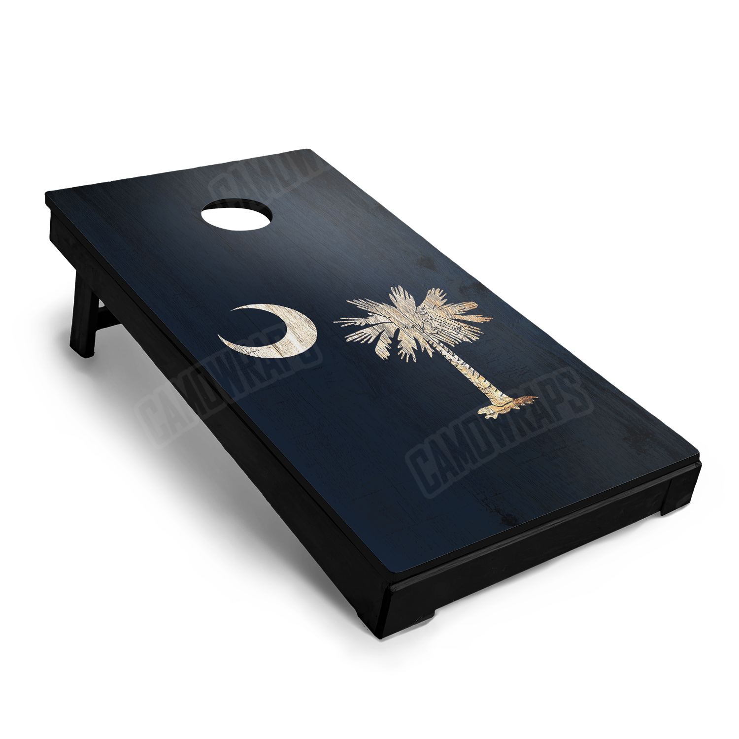 US States South Carolina Distressed Flag Cornhole Vinyl Wrap