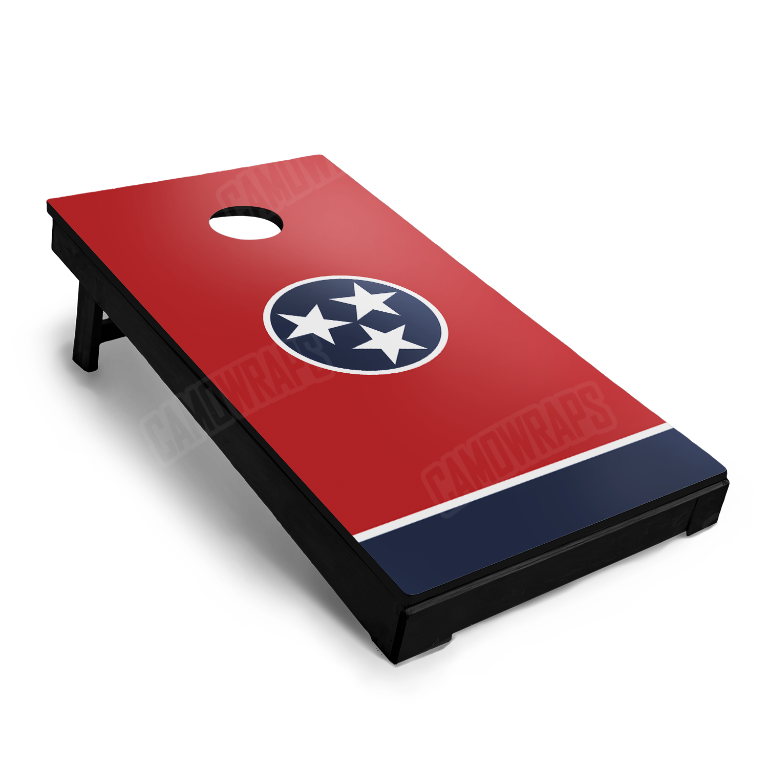 US States Tennessee Flag Cornhole Vinyl Wrap