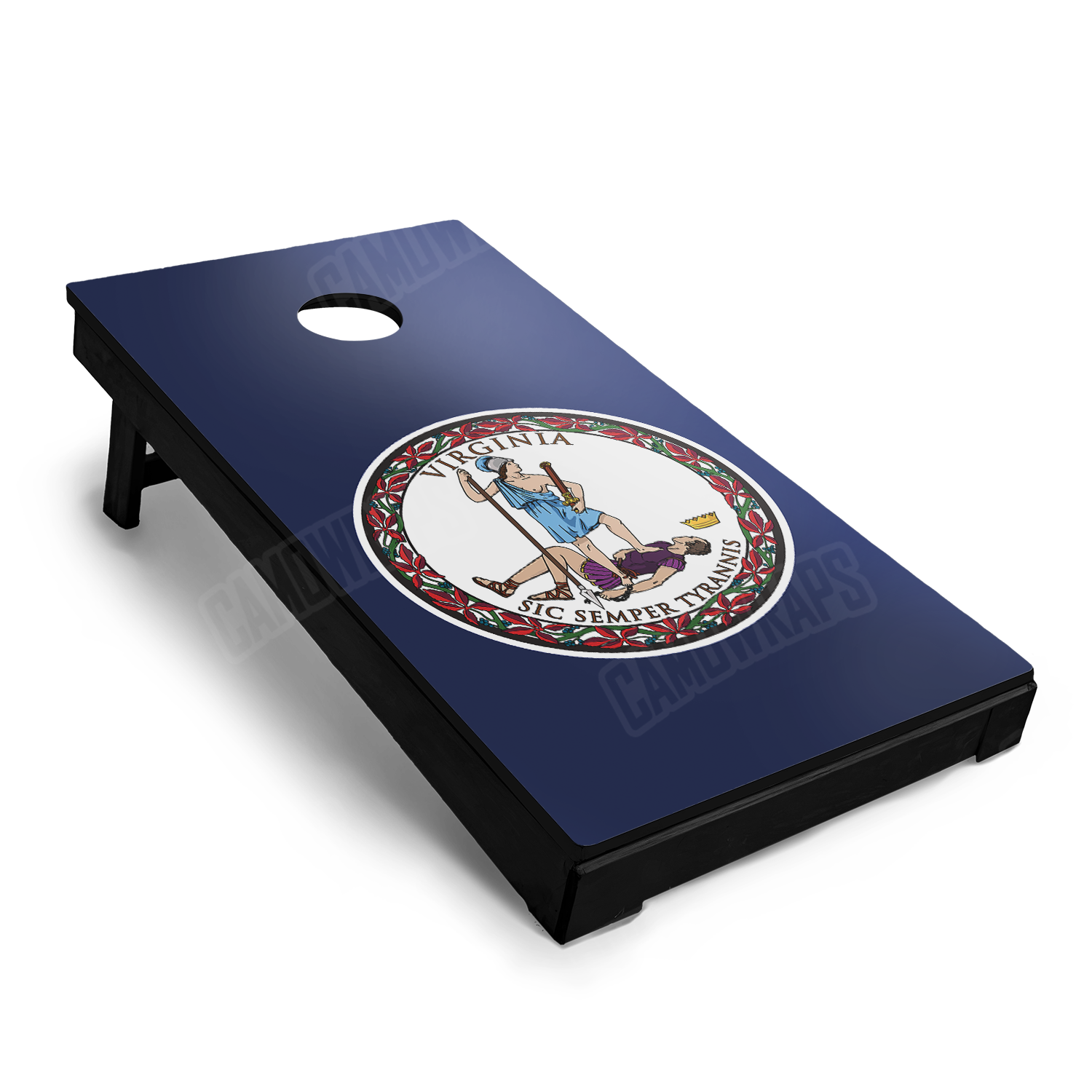 US States Virginia Flag Cornhole Vinyl Wrap