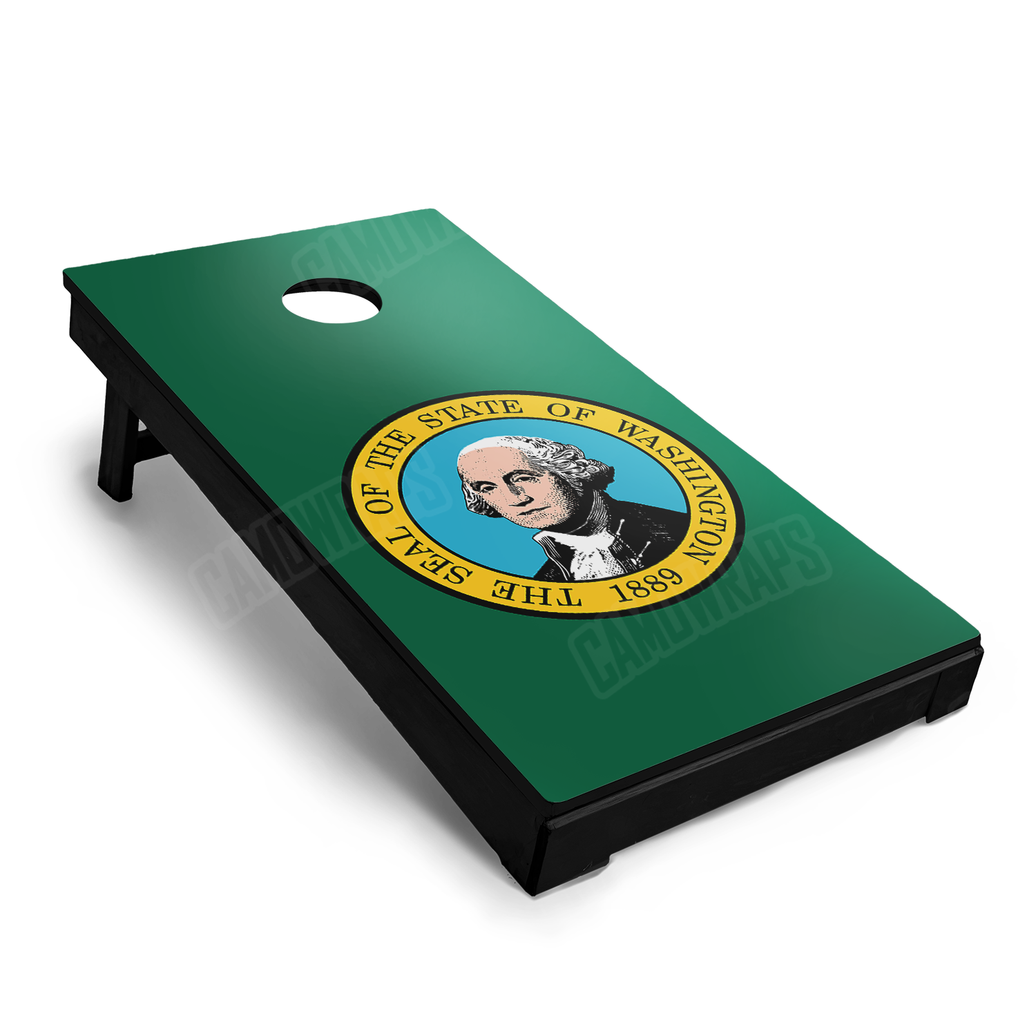 US States Washington Flag Cornhole Vinyl Wrap
