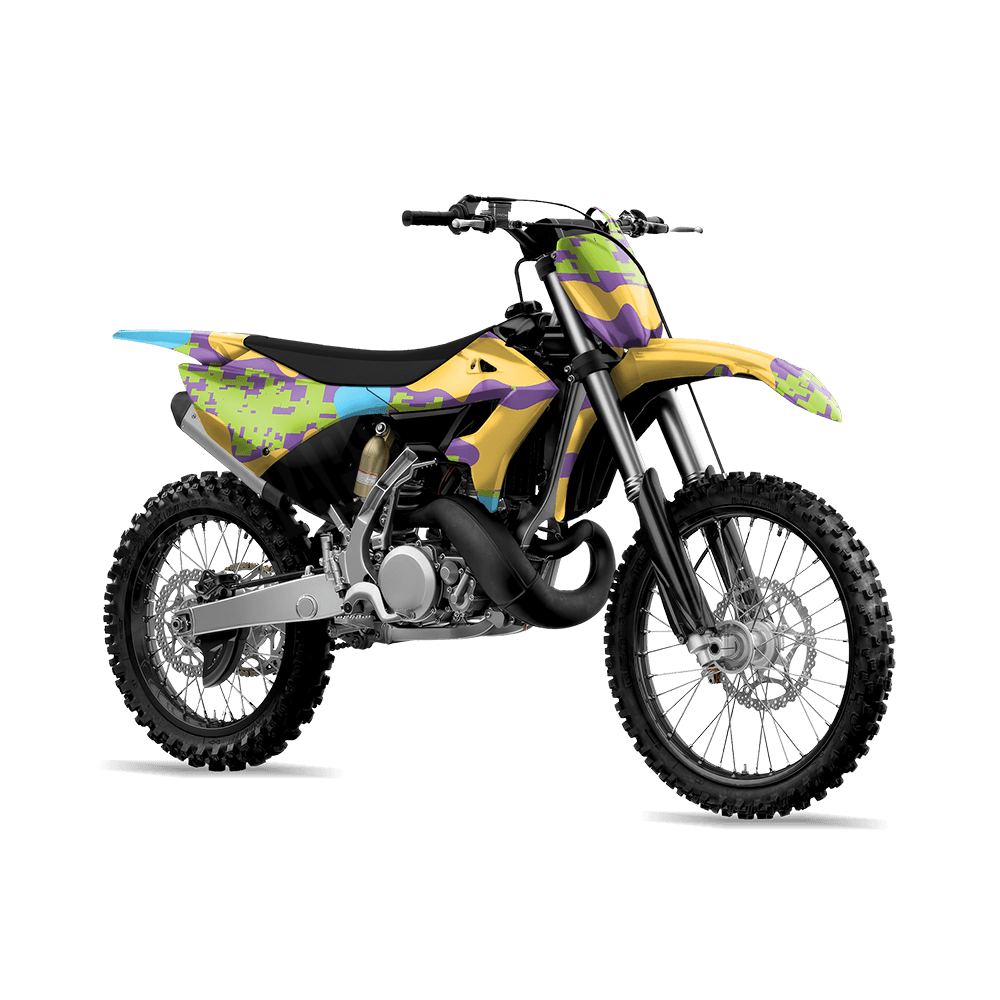 Compound Carnival Camo Dirt Bike Vinyl Wrap