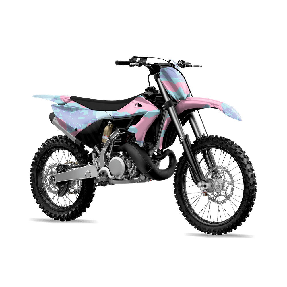 Compound Cotton Candy Camo Dirt Bike Vinyl Wrap