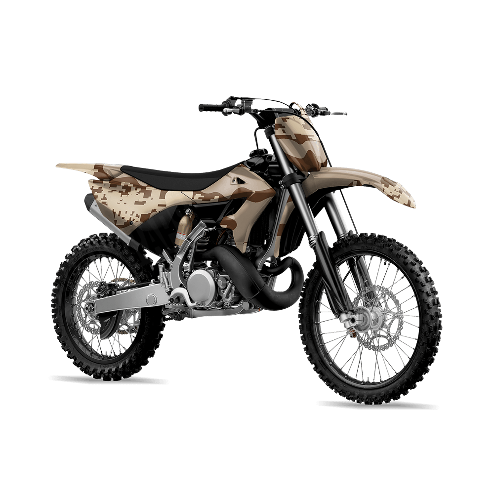 Compound Desert Camo Dirt Bike Vinyl Wrap