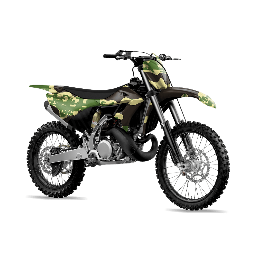 Compound Jungle Camo Dirt Bike Vinyl Wrap