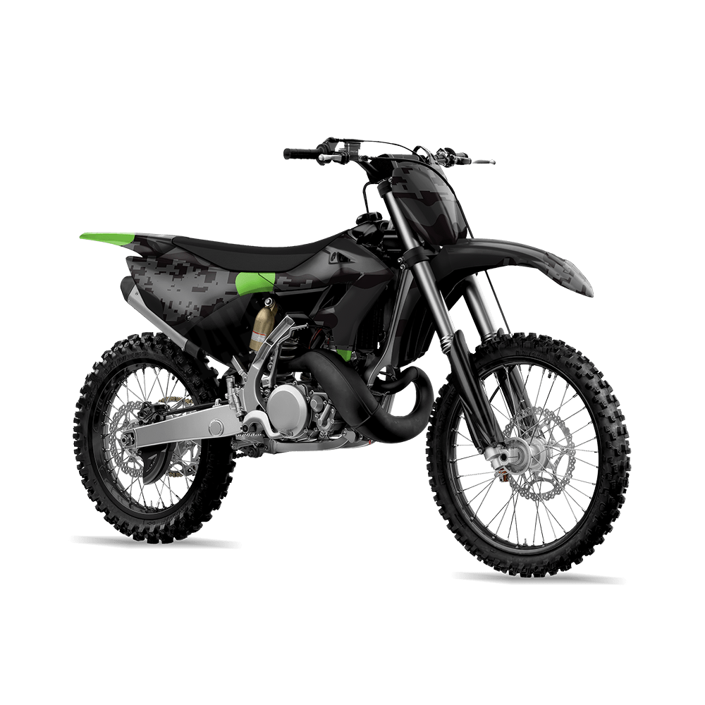 Compound Metro Green Camo Dirt Bike Vinyl Wrap