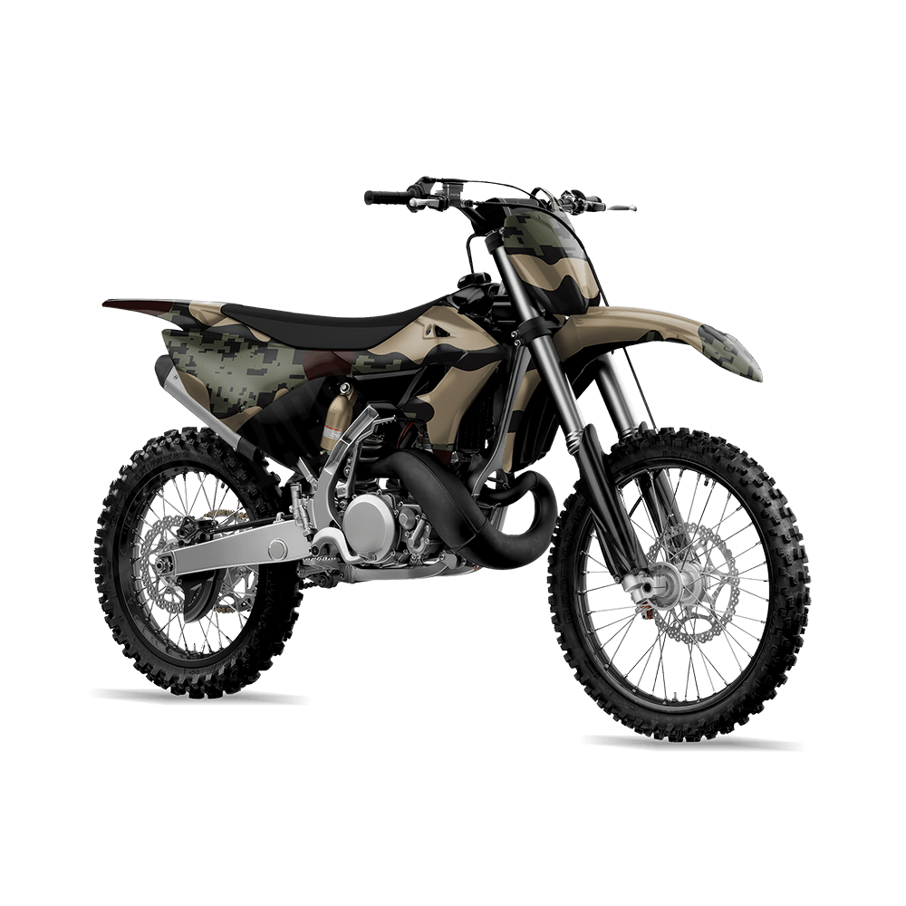 Compound Militant Blood Camo Dirt Bike Vinyl Wrap