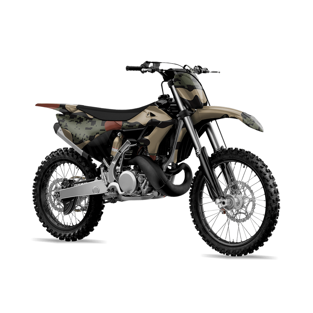 Compound Militant Copper Camo Dirt Bike Vinyl Wrap