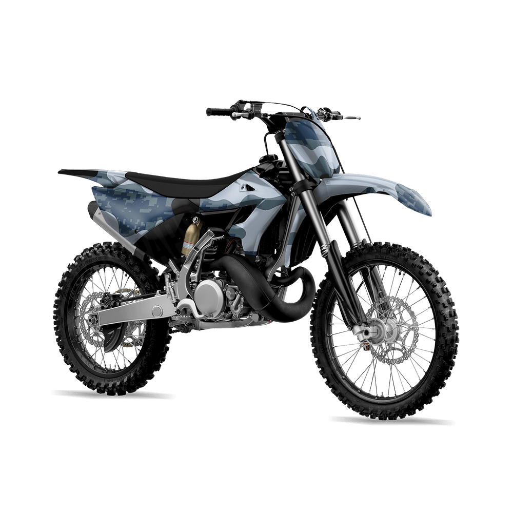 Compound Navy Camo Dirt Bike Vinyl Wrap
