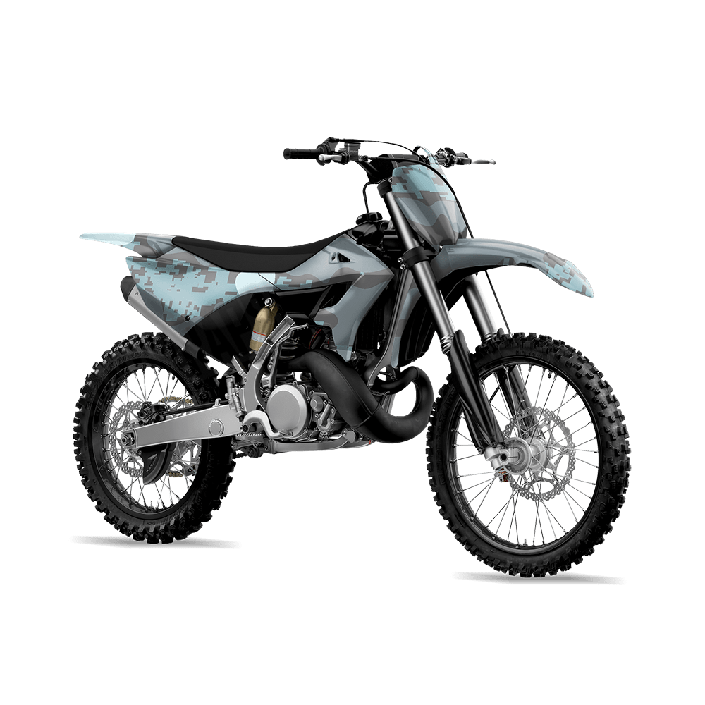 Compound Overcast Camo Dirt Bike Vinyl Wrap