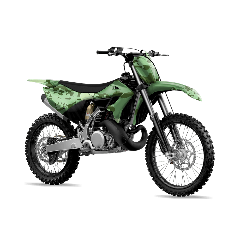 Compound Pistachio Camo Dirt Bike Vinyl Wrap