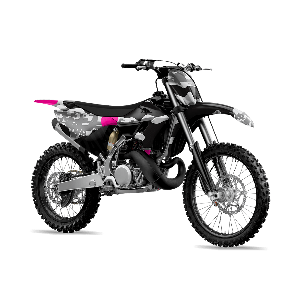 Compound Urban Magenta Camo Dirt Bike Vinyl Wrap