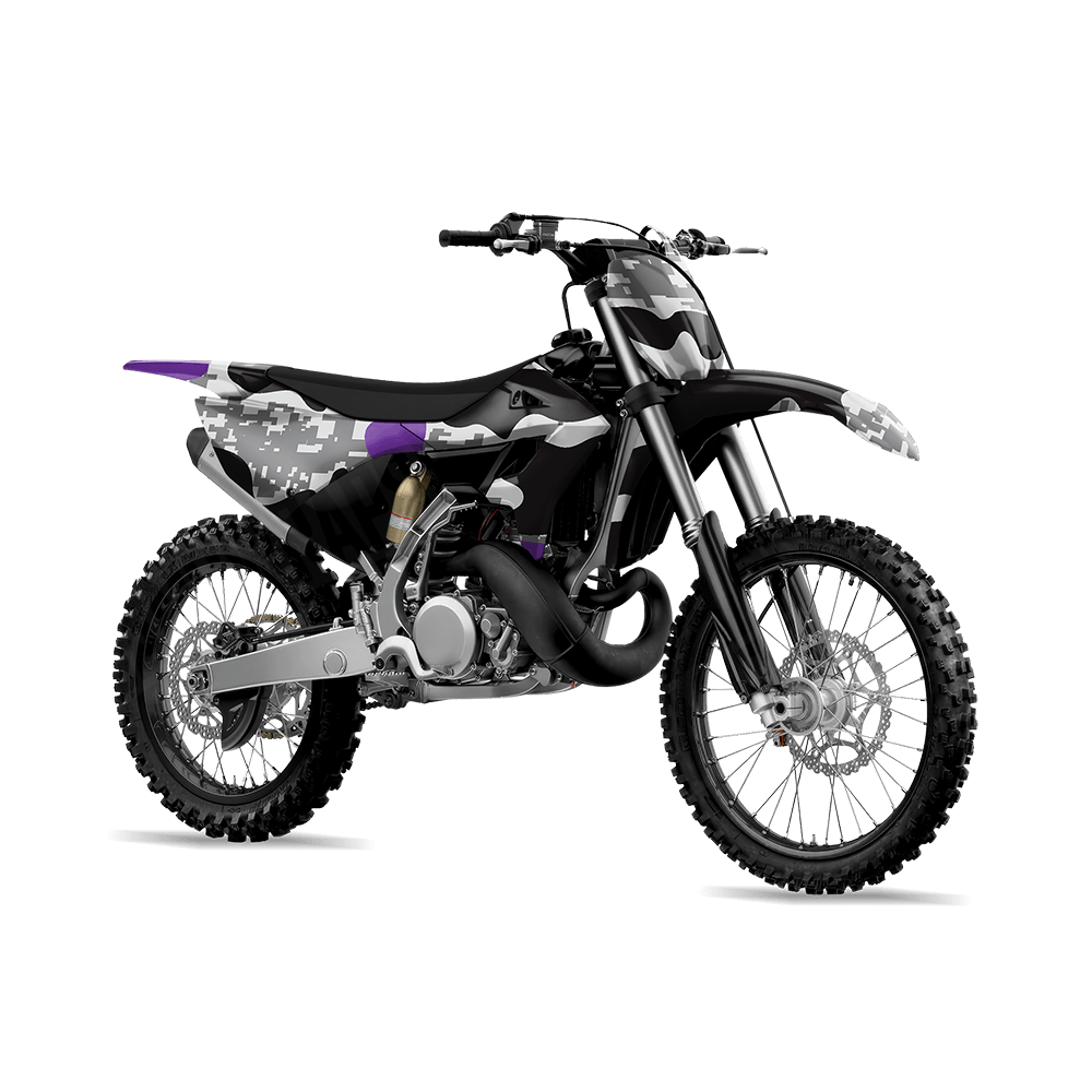 Compound Urban Purple Camo Dirt Bike Vinyl Wrap