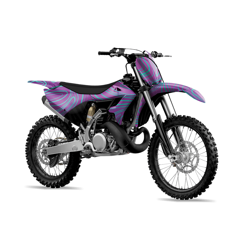 Damascus Aurora Camo Dirt Bike Vinyl Wrap