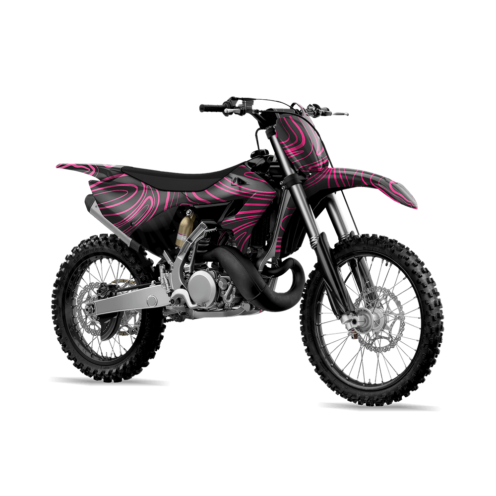 Damascus Magenta Camo Dirt Bike Vinyl Wrap