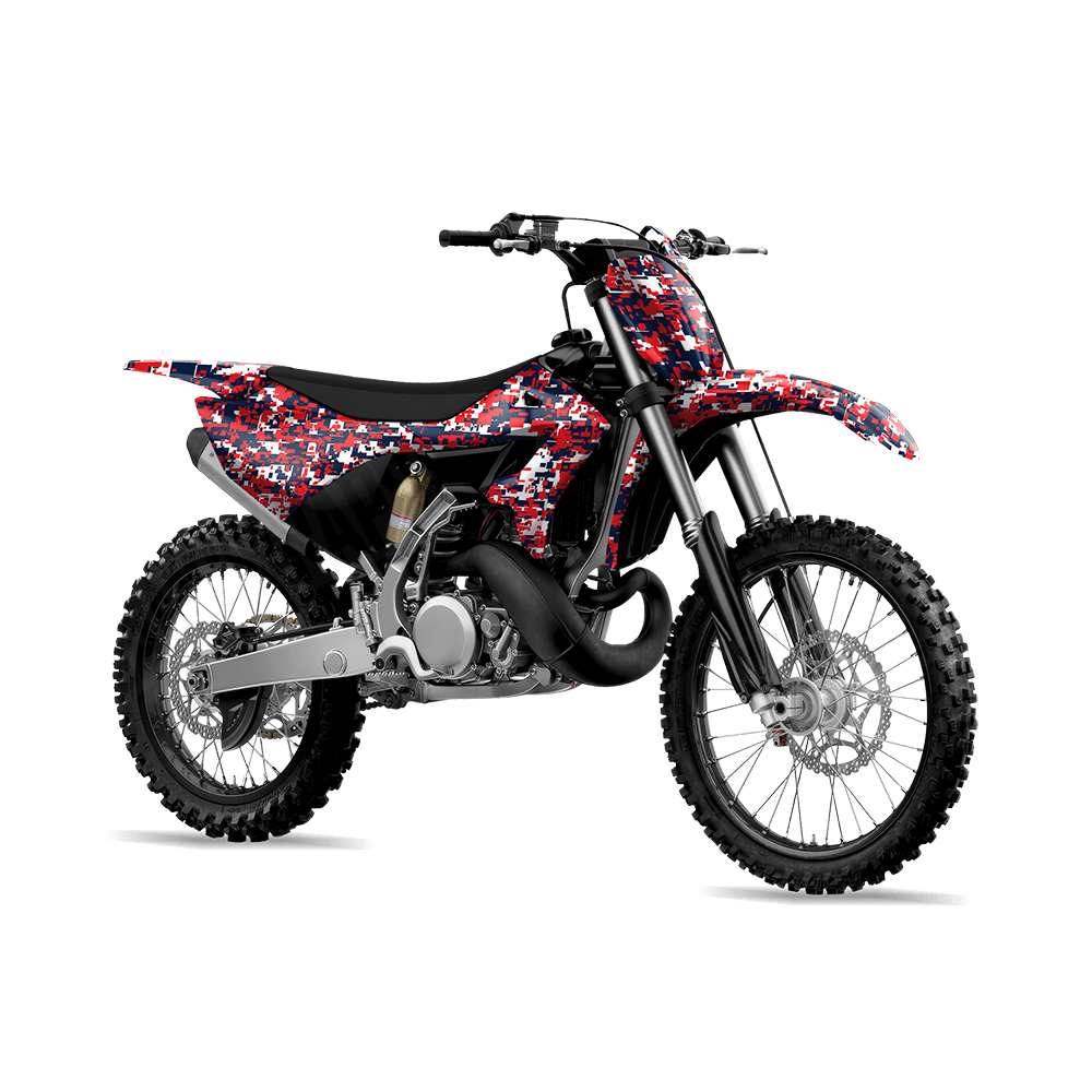 Digital America Camo Dirt Bike Vinyl Wrap