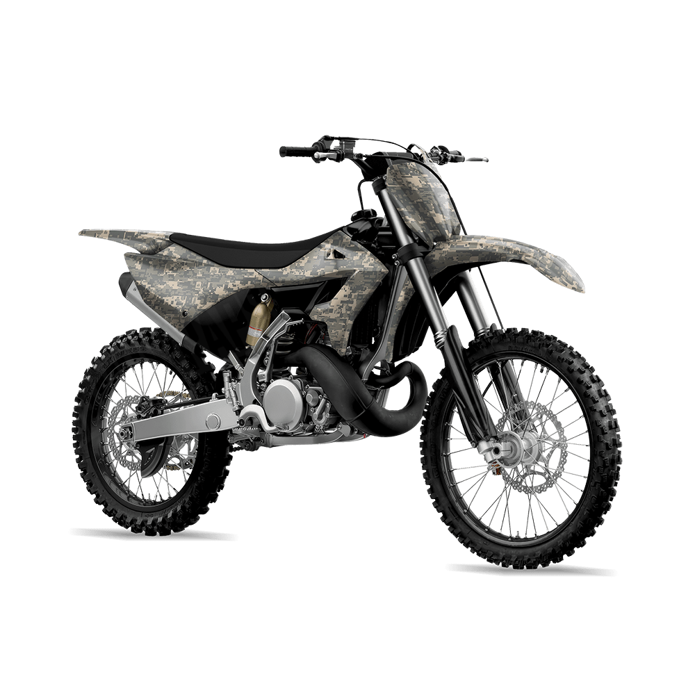 Digital Army Camo Dirt Bike Vinyl Wrap