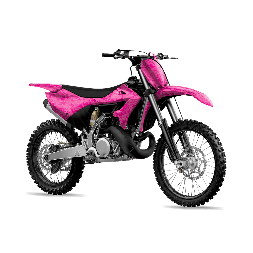Digital Elite Magenta Camo Dirt Bike Vinyl Wrap