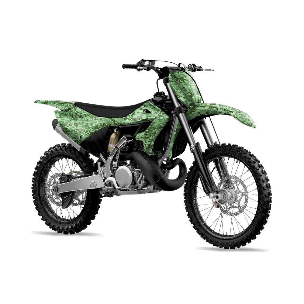 Digital Pistachio Camo Dirt Bike Vinyl Wrap