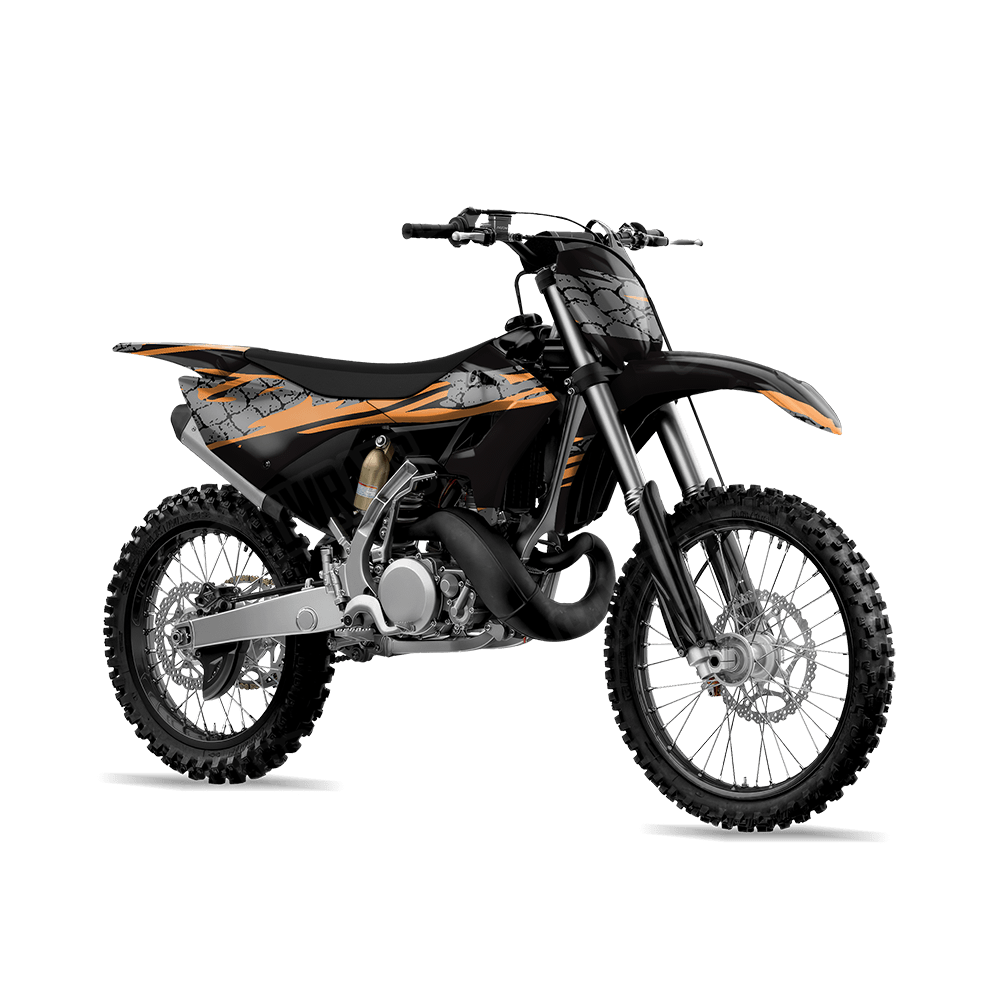 Dragonbreath Orange Dirt Bike Wraps