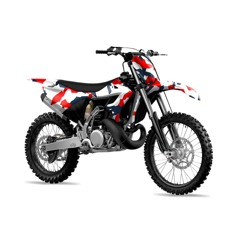 Erratic America Camo Dirt Bike Vinyl Wrap