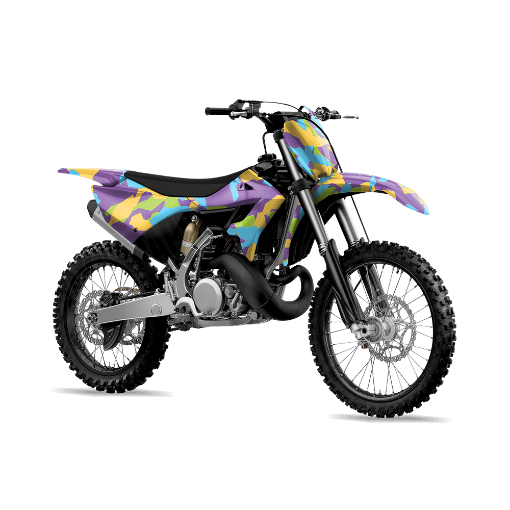 Erratic Carnival Camo Dirt Bike Vinyl Wrap