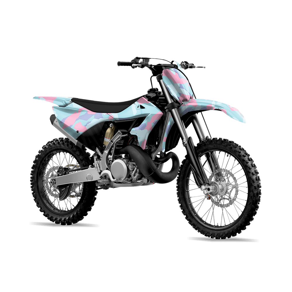 Erratic Cotton Candy Camo Dirt Bike Vinyl Wrap