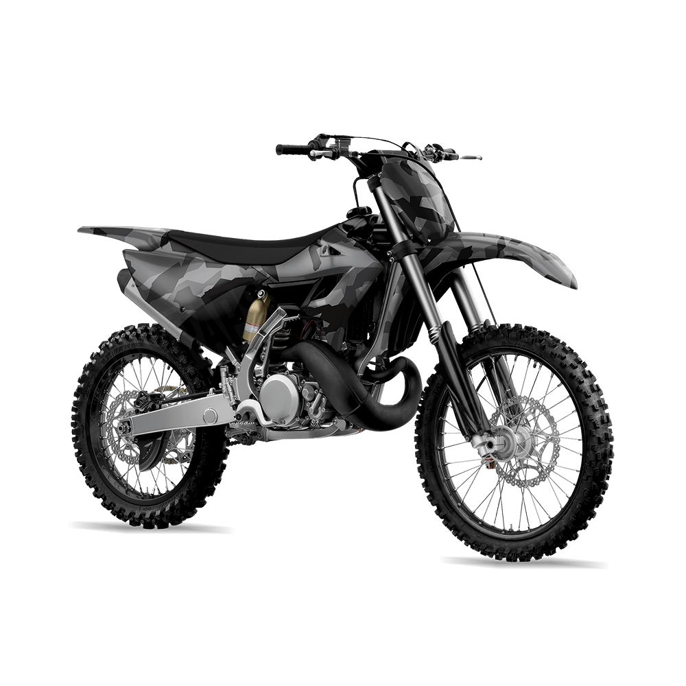 Erratic Midnight Camo Dirt Bike Vinyl Wrap