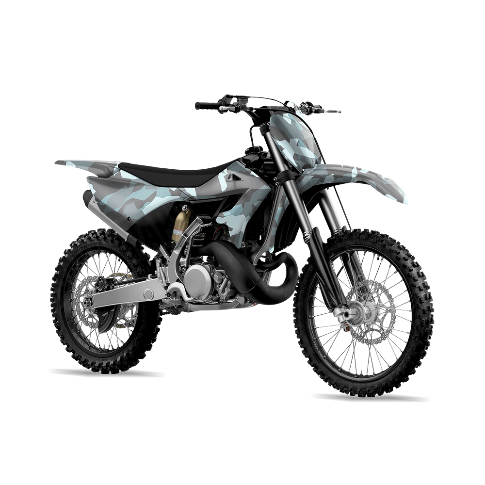 Erratic Overcast Camo Dirt Bike Vinyl Wrap