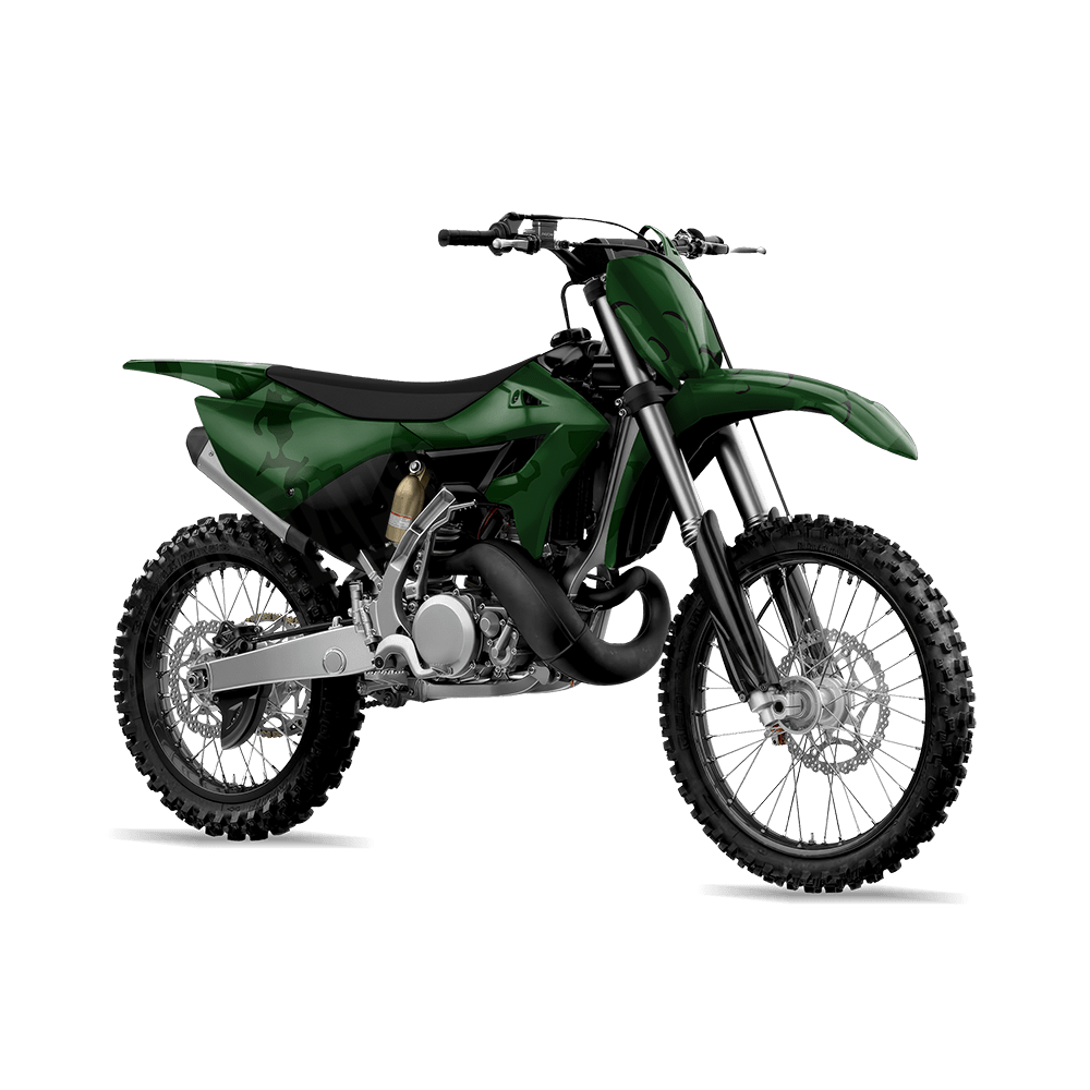 Jumbo Battle Storm Elite Green Camo Dirt Bike Vinyl Wrap