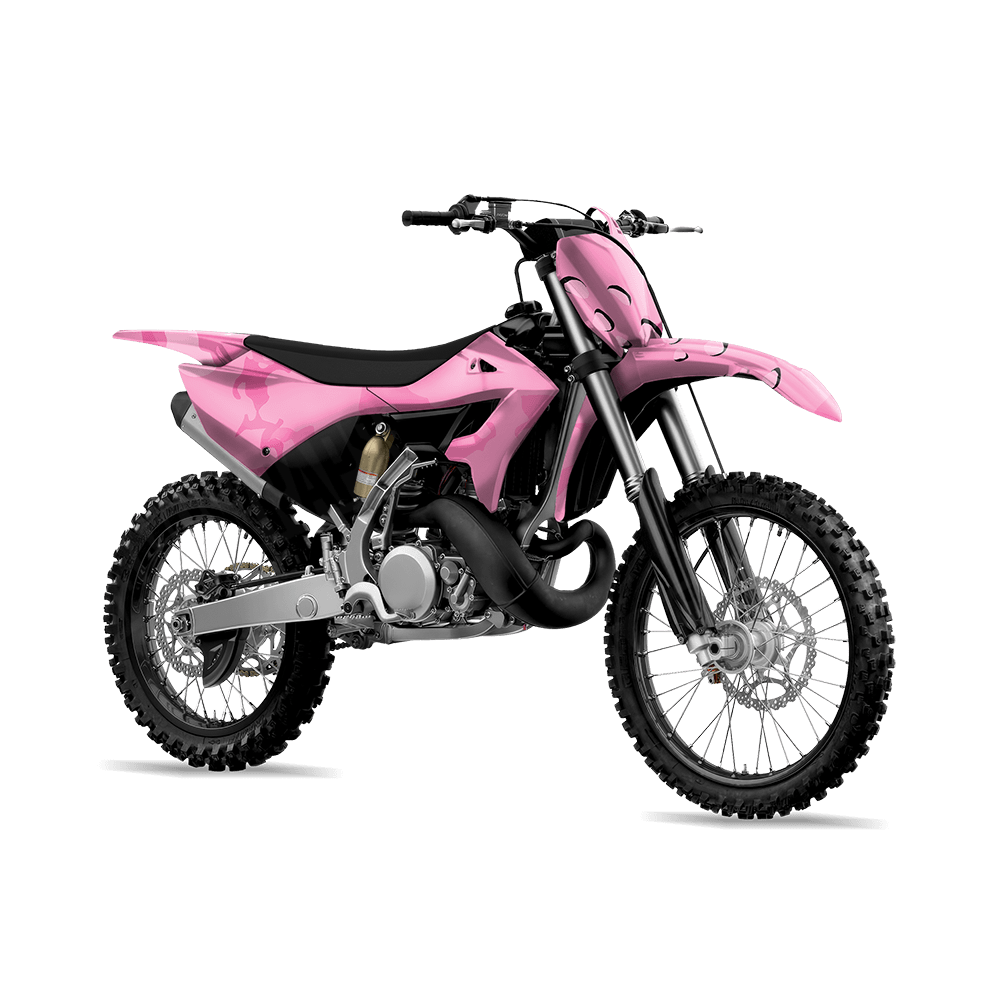 Jumbo Battle Storm Elite Pink Camo Dirt Bike Vinyl Wrap