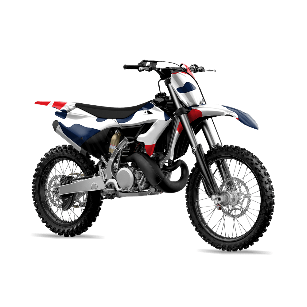 Jumbo Classic America Camo Dirt Bike Vinyl Wrap