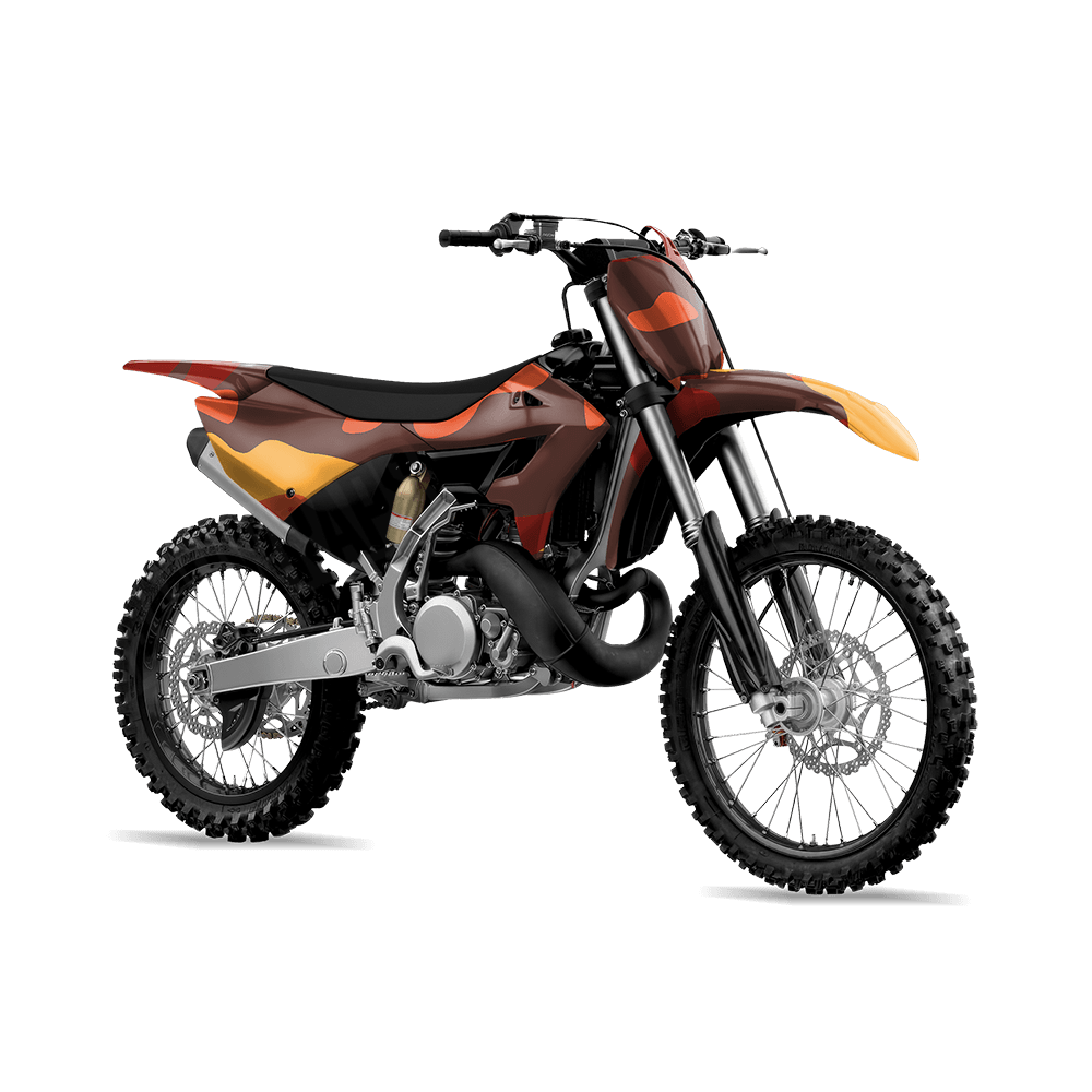Jumbo Classic Autumn Camo Dirt Bike Vinyl Wrap