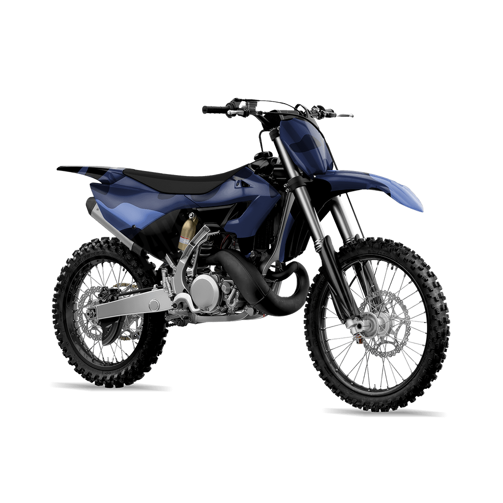 Jumbo Classic Blue Midnight Camo Dirt Bike Vinyl Wrap