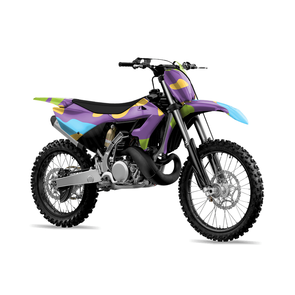 Jumbo Classic Carnival Camo Dirt Bike Vinyl Wrap