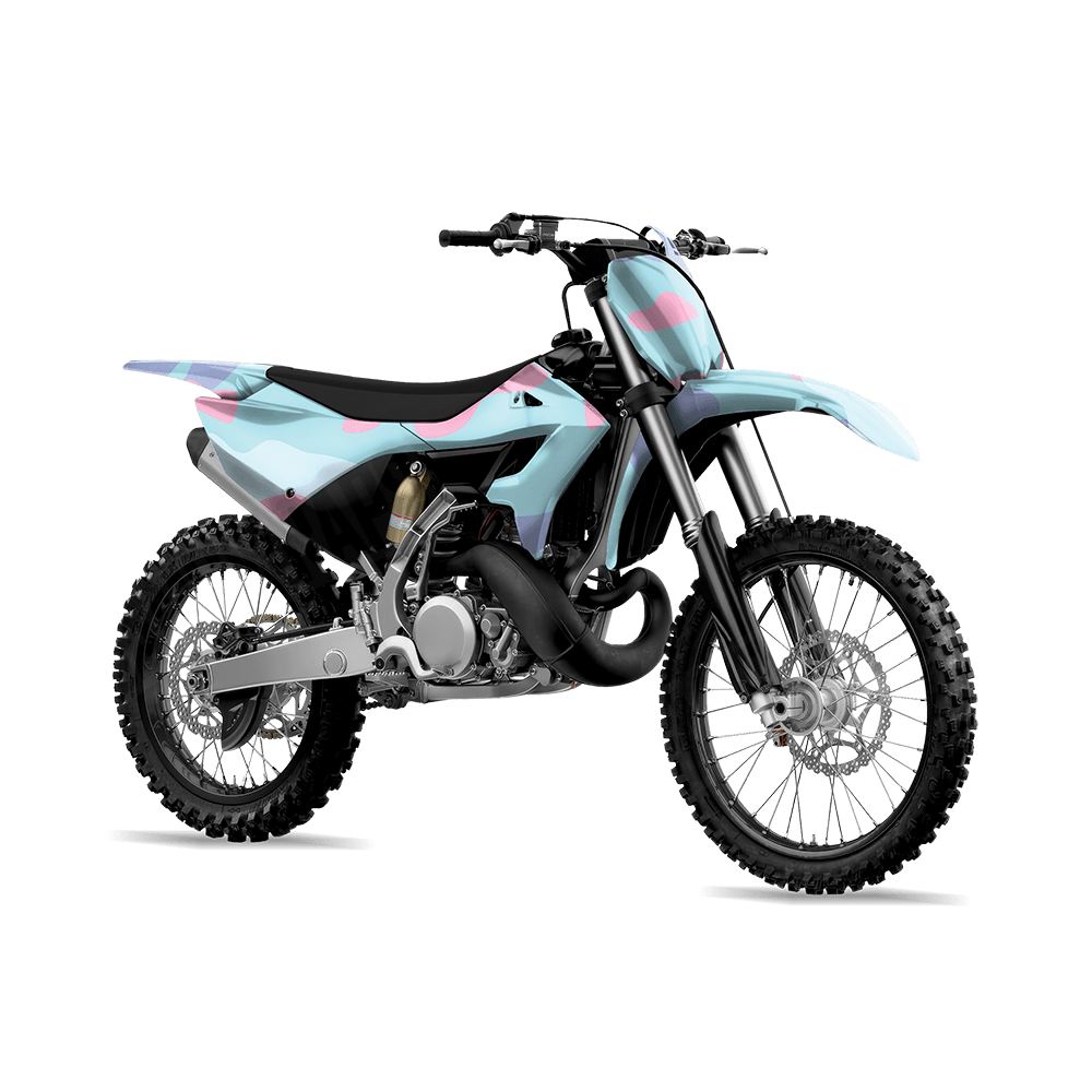 Jumbo Classic Cotton Candy Camo Dirt Bike Vinyl Wrap