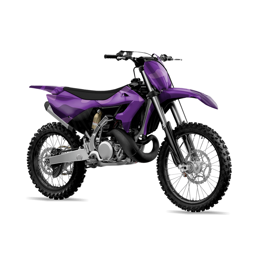 Jumbo Classic Elite Purple Camo Dirt Bike Vinyl Wrap