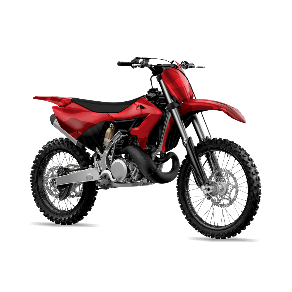 Jumbo Classic Elite Red Camo Dirt Bike Vinyl Wrap