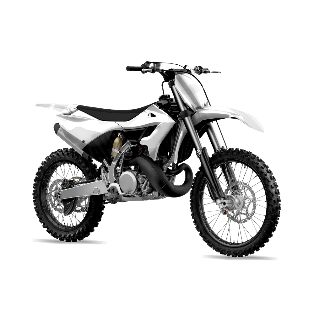 Jumbo Classic Elite White Camo Dirt Bike Vinyl Wrap