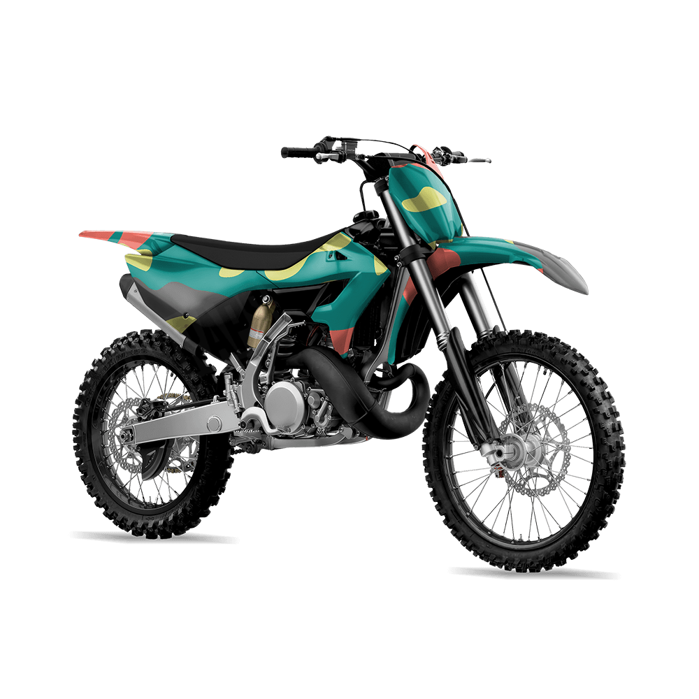Jumbo Classic Fiesta Camo Dirt Bike Vinyl Wrap