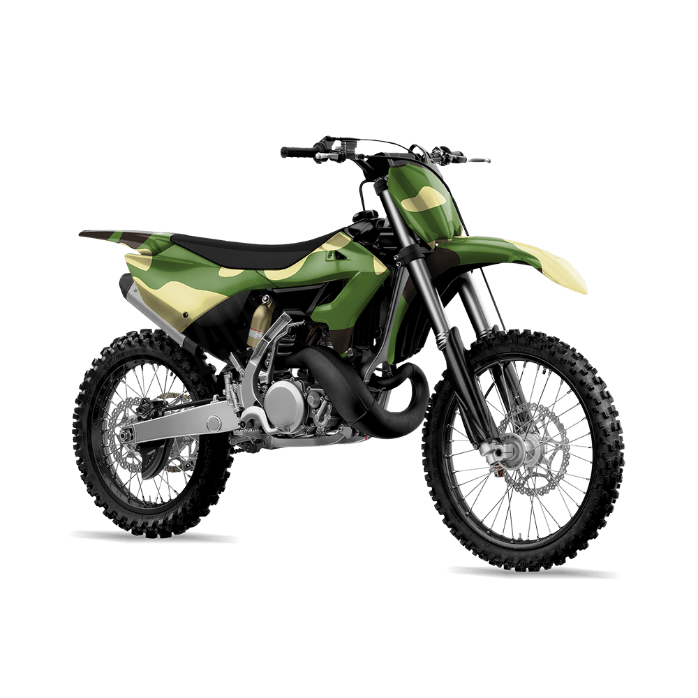 Jumbo Classic Jungle Camo Dirt Bike Vinyl Wrap