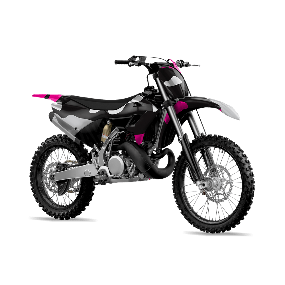 Jumbo Classic Magenta Tiger Camo Dirt Bike Vinyl Wrap