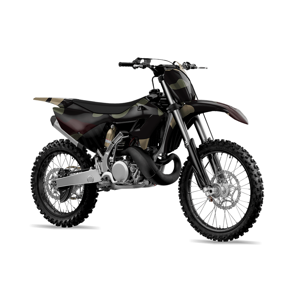 Jumbo Classic Militant Blood Camo Dirt Bike Vinyl Wrap